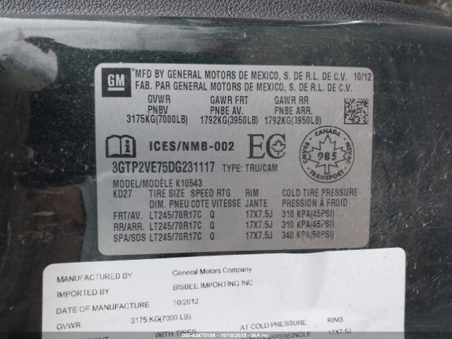 2013 GMC SIERRA 1500 3GTP2VE75DG231117 Photo 8