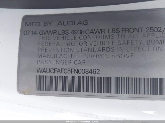 2015 AUDI A6 WAUCFAFC5FN008462 Photo 8