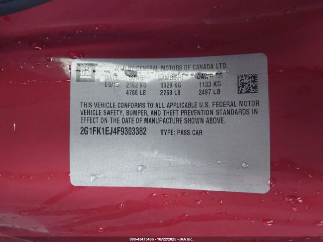 2015 CHEVROLET CAMARO 2G1FK1EJ4F9303382 Photo 8