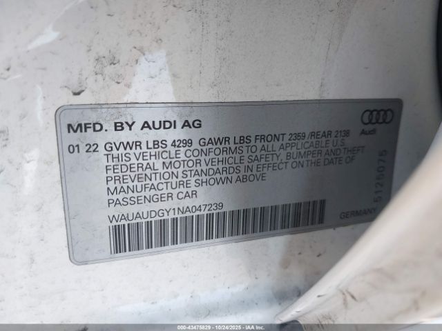 2022 AUDI A3 WAUAUDGY1NA047239 Photo 8