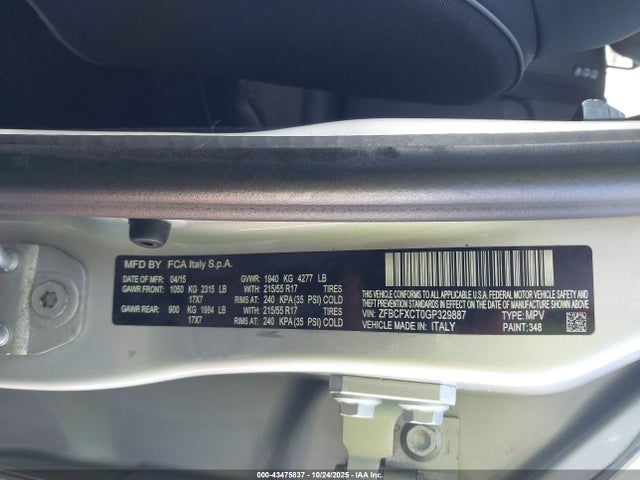 2016 FIAT 500X ZFBCFXCT0GP329887 Photo 8