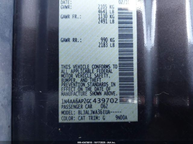 2016 NISSAN MAXIMA 1N4AA6AP2GC439702 Photo 8