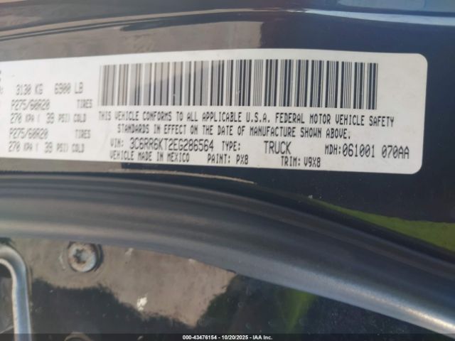 2014 RAM 1500 3C6RR6KT2EG286564 Photo 8