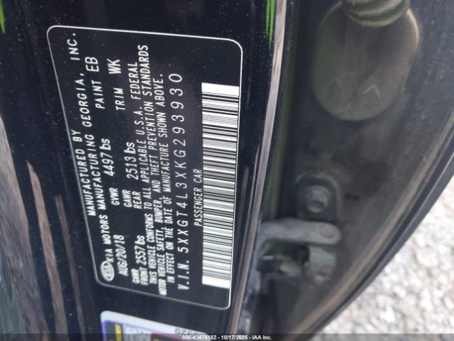 2019 KIA OPTIMA 5XXGT4L3XKG293930 Photo 8