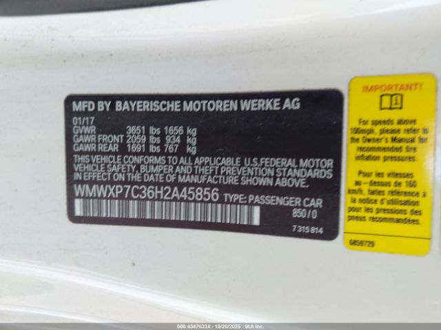 2017 MINI HARDTOP WMWXP7C36H2A45856 Photo 8