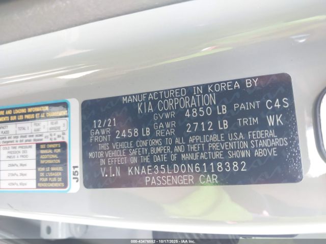 2022 KIA STINGER KNAE35LD0N6118382 Photo 8