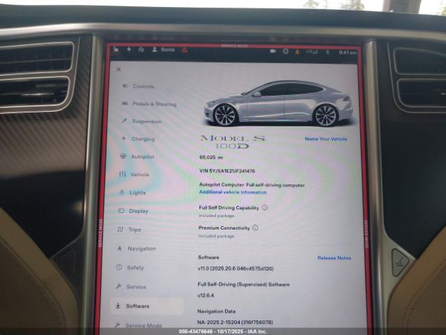 2018 TESLA MODEL S 5YJSA1E21JF241476 Photo 6