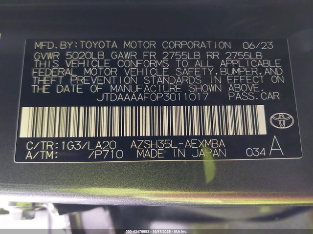JTDAAAAF0P3011017 Toyota Crown Limited