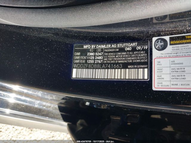 2020 MERCEDES-BENZ E 350 WDDZF8DB8LA741663 Photo 8