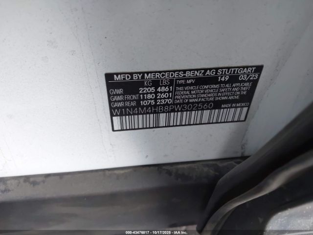 2023 MERCEDES-BENZ GLB 250 W1N4M4HB8PW302560 Photo 8