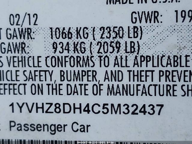 2012 MAZDA MAZDA6 1YVHZ8DH4C5M32437 Photo 8