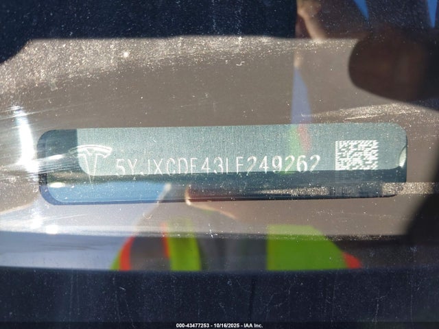 2020 TESLA MODEL X 5YJXCDE43LF249262 Photo 8