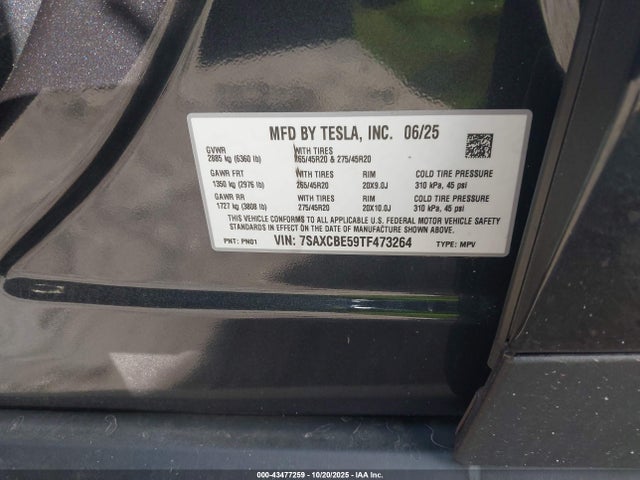 2026 TESLA MODEL X 7SAXCBE59TF473264 Photo 8