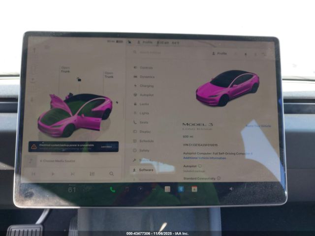 2025 TESLA MODEL 3 5YJ3E1EA2SF012015 Photo 6