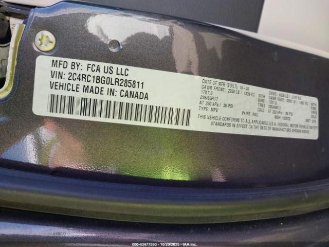 2020 CHRYSLER PACIFICA 2C4RC1BG0LR285811 Photo 8