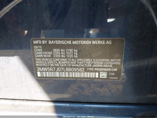 2020 BMW 3 SERIES 3MW5R7J07L8B09582 Photo 8
