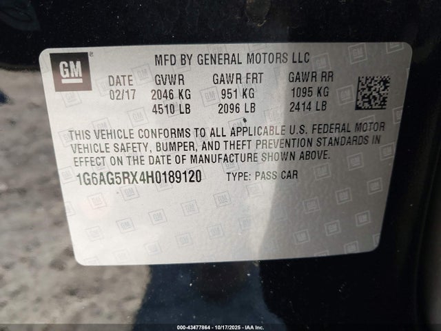 2017 CADILLAC ATS 1G6AG5RX4H0189120 Photo 8