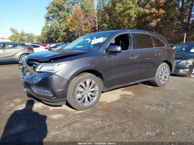 2014 ACURA MDX 5FRYD4H42EB016343 Photo 1
