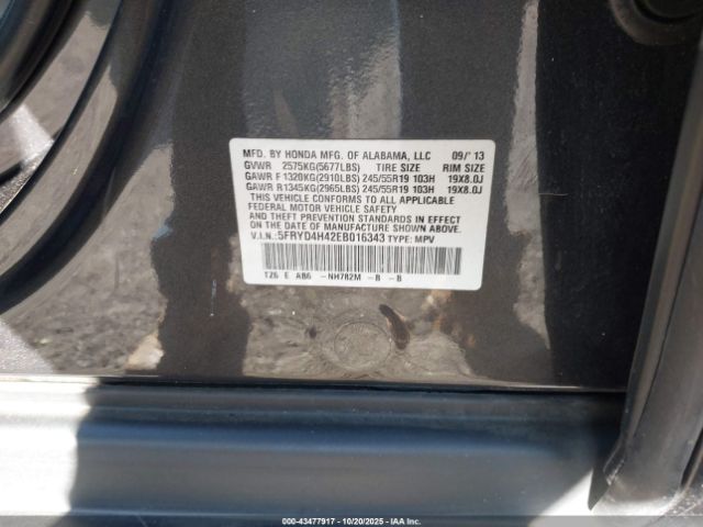 2014 ACURA MDX 5FRYD4H42EB016343 Photo 8