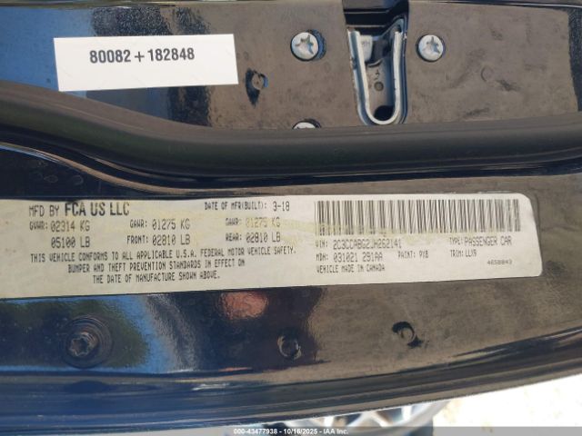 2018 CHRYSLER 300 2C3CCABG2JH262141 Photo 8