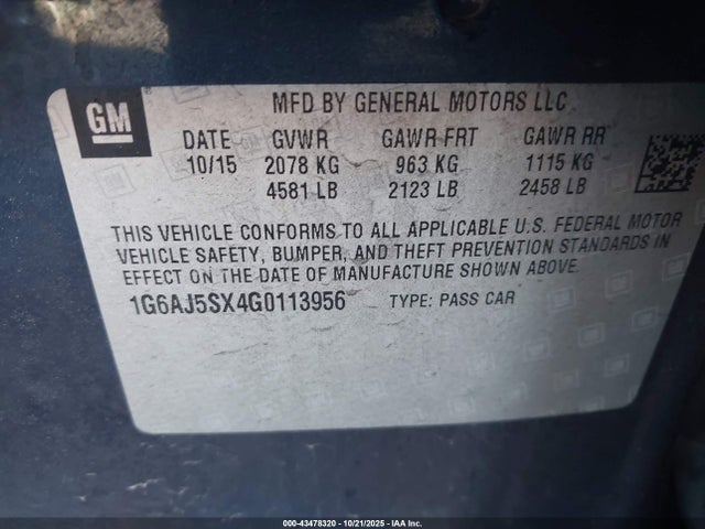 2016 CADILLAC ATS 1G6AJ5SX4G0113956 Photo 8