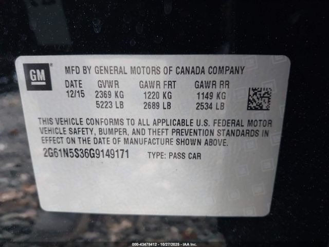 2016 CADILLAC XTS 2G61N5S36G9149171 Photo 8