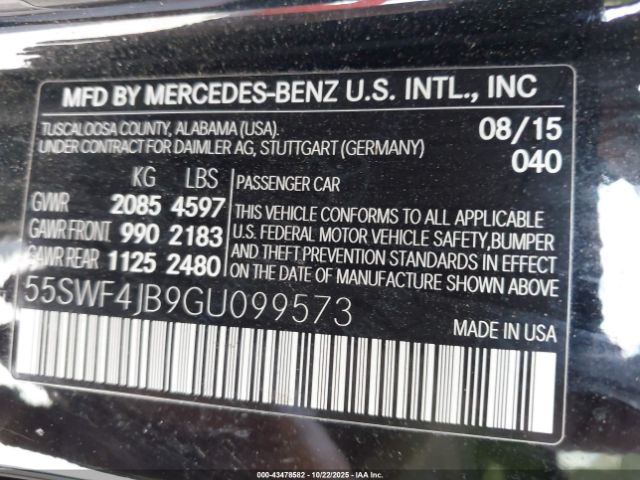 2016 MERCEDES-BENZ C 300 55SWF4JB9GU099573 Photo 8