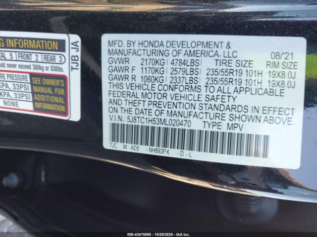 2021 ACURA RDX 5J8TC1H53ML020470 Photo 8