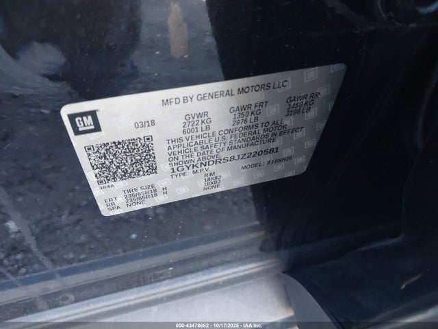 2018 CADILLAC XT5 1GYKNDRS8JZ220581 Photo 8