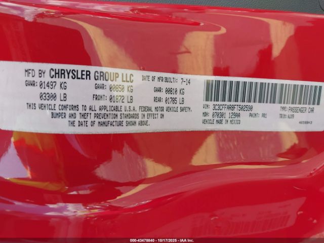 2015 FIAT 500 3C3CFFAR8FT502590 Photo 8