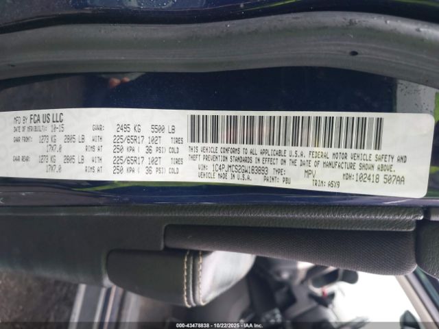 2016 JEEP CHEROKEE 1C4PJMCS2GW183893 Photo 8