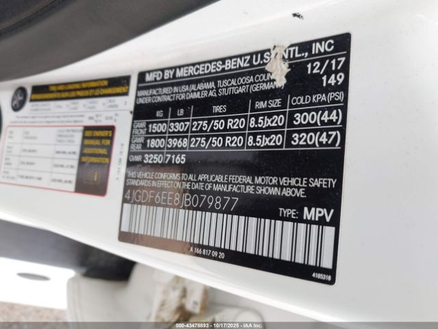 2018 MERCEDES-BENZ GLS 450 4JGDF6EE8JB079877 Photo 8