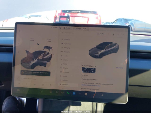 2024 Tesla Model 3 Performance All-wheel Drive მანქანა იყიდება აუქციონზე, vin: 5YJ3E1ET1RF853397, აუქციონის ნომერი: 43478965