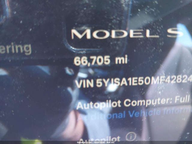 Aukcja sprzedaży 2021 Tesla Model S Long Range Dual Motor All-wheel Drive, vin: 5YJSA1E50MF428240, numer aukcji: 43479104