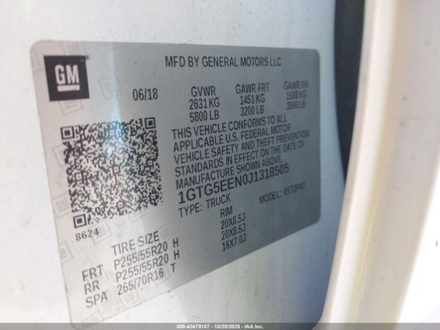 2018 GMC CANYON 1GTG5EEN0J1318505 Photo 8