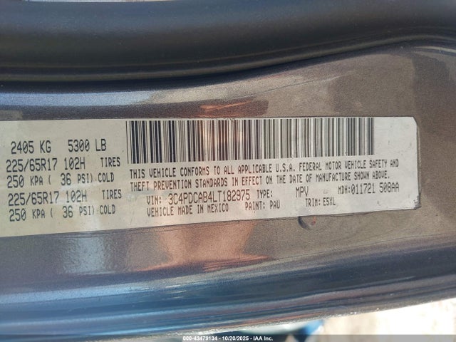 Dodge Journey 2020 3C4PDCAB4LT182975 Image 9