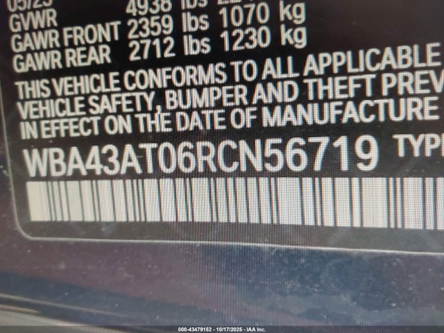 2024 BMW 4 SERIES WBA43AT06RCN56719 Photo 8