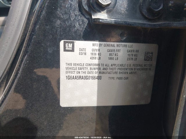 2016 CADILLAC ATS 1G6AA5RA0G0166400 Photo 8