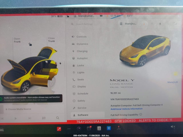 2024 TESLA MODEL Y 7SAYGDEE5RA227483 Photo 6