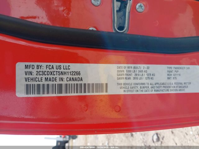 2022 DODGE CHARGER 2C3CDXCT5NH112266 Photo 8