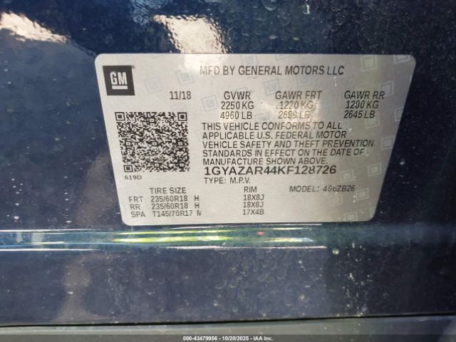 2019 CADILLAC XT4 1GYAZAR44KF128726 Photo 8