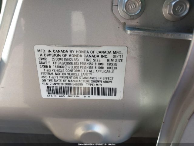 2011 ACURA MDX 2HNYD2H20BH546699 Photo 8