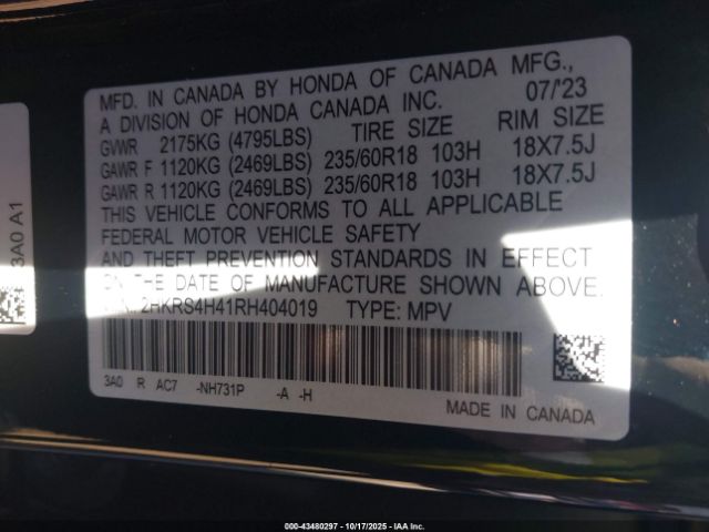 2024 HONDA CR-V 2HKRS4H41RH404019 Photo 8