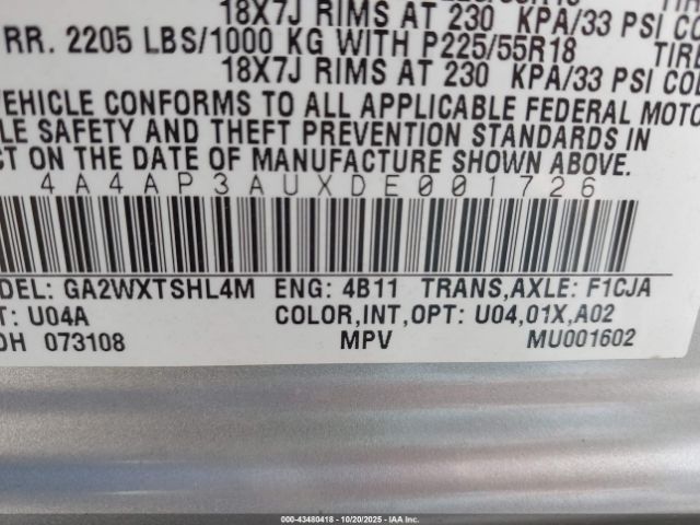 2013 MITSUBISHI OUTLANDER SPORT 4A4AP3AUXDE001726 Photo 8