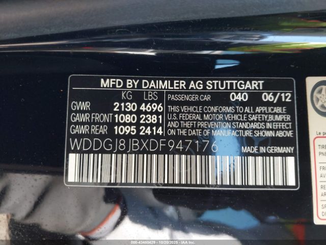 2013 MERCEDES-BENZ C 350 WDDGJ8JBXDF947176 Photo 8