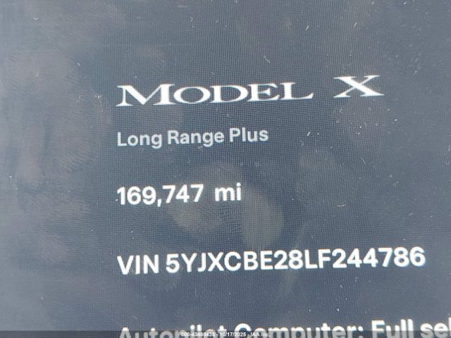 2020 TESLA MODEL X 5YJXCBE28LF244786 Photo 6