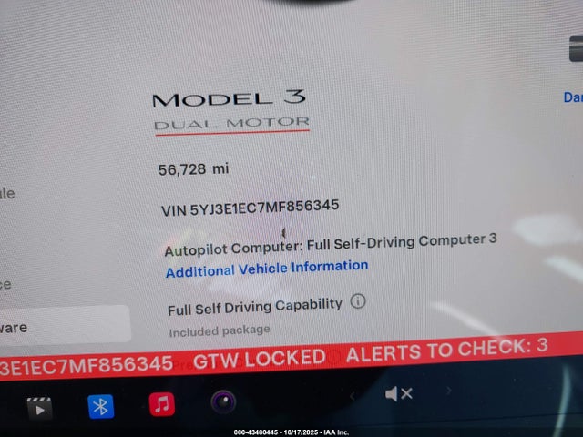 2021 TESLA MODEL 3 5YJ3E1EC7MF856345 Photo 6