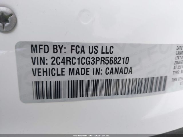 2023 CHRYSLER VOYAGER 2C4RC1CG3PR568210 Photo 8