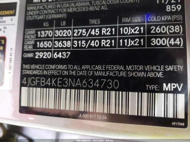 2022 MERCEDES-BENZ GLE 350 4JGFB4KE3NA634730 Photo 8