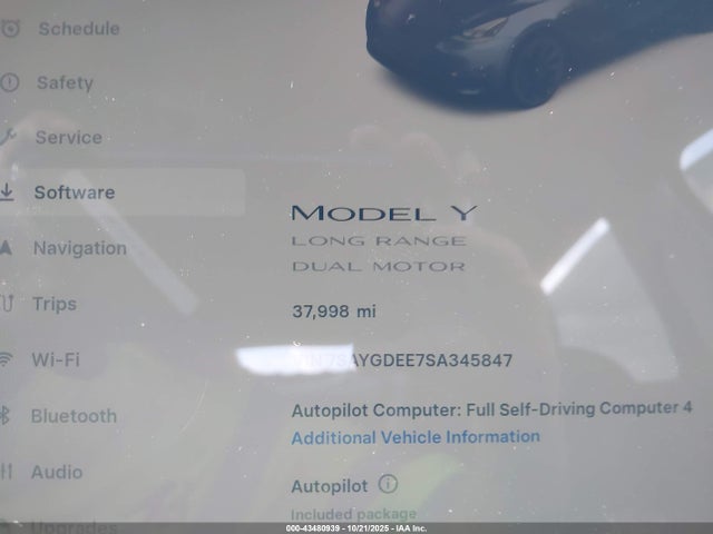 2025 TESLA MODEL Y 7SAYGDEE7SA345847 Photo 6